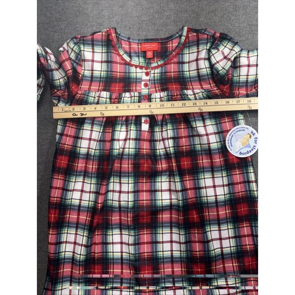 Little & Big‎ Kids Winterton Plaid Matching Family Pajamas Nightgown Large 10/12